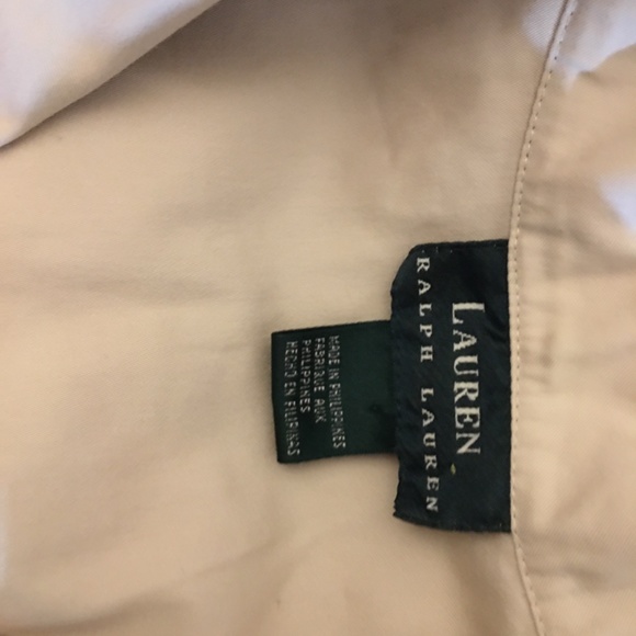 Lauren Ralph Lauren Safari Jacket Womens Size Medium Khaki Button Flap Pockets - Picture 2 of 7
